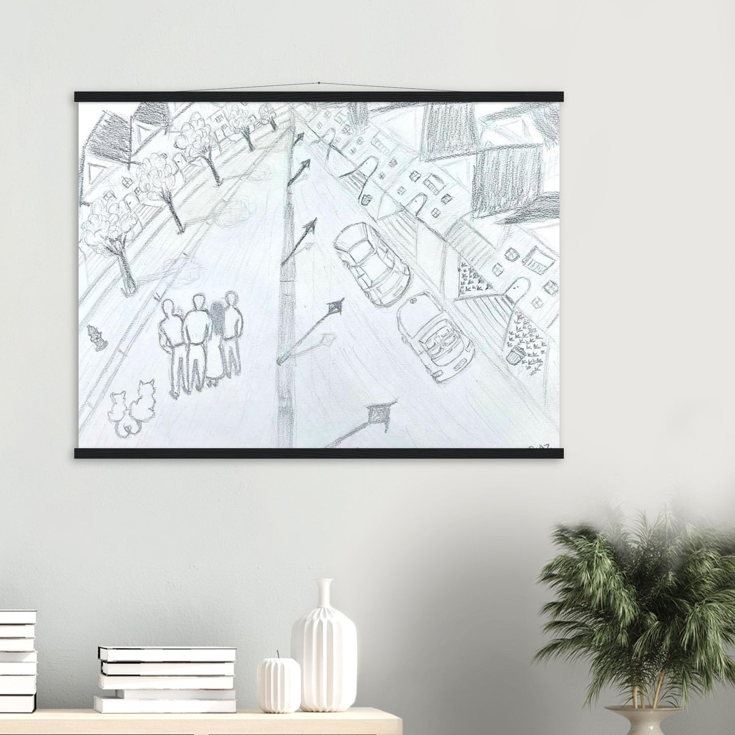 92 Embrace the Heart: A Pencil Symphony by Riaz Lakhi®